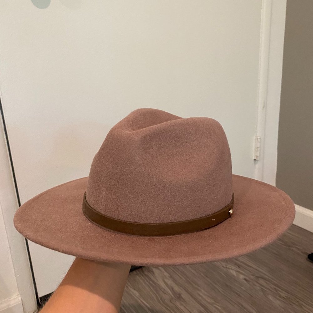Free People Wythe Felt Hat Brown "Mink" - Never worn! Adjustable size
